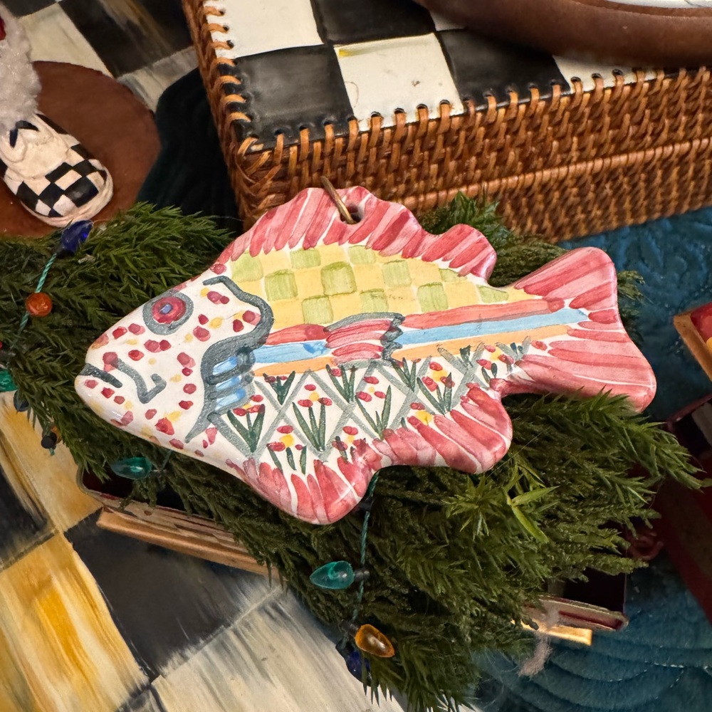 Mackenzie Childs Fish Ornament
